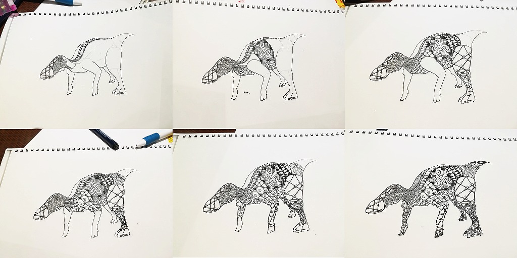 カムイサウルス　デザイン　イラスト